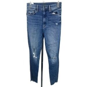 MOTHER‎ The Swooner Ankle Fray Weekend Warrior Distressed Jeans Size 27